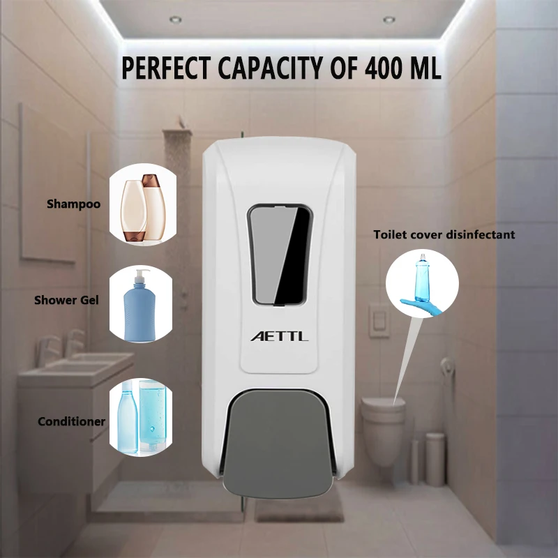 Manul Soap Dispenser 400ML Gel Spray Foam Bathroom Kitchen Soap Dispenser Foam Dispenser