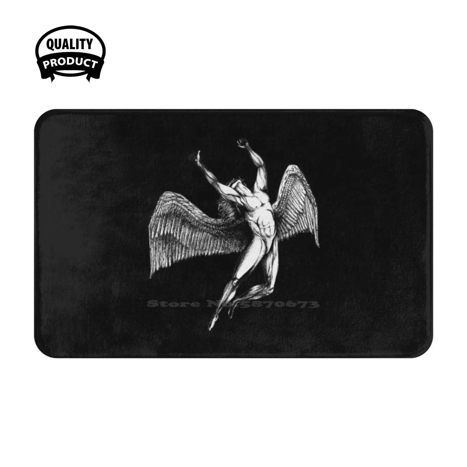 Original Icarus Logo Soft Cushion Home Carpet Door Mat Car Rug Trending Stuff Cool Jimmy Logo Symbol Band Music Metal Original