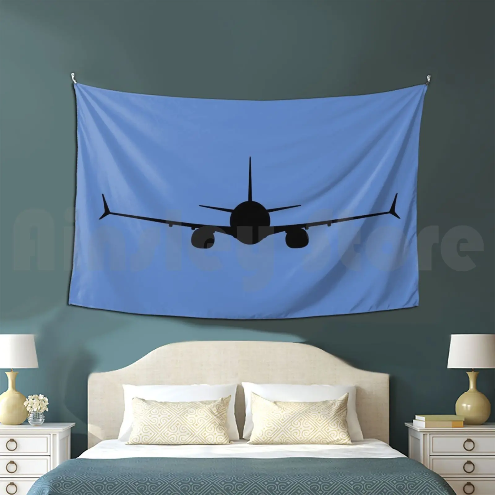 Boeing 737 Max Tapestry Living Room Bedroom Boeing 737 Max Boeing 737 Max 737 Jet Airplane Southwest Air Plane Sky