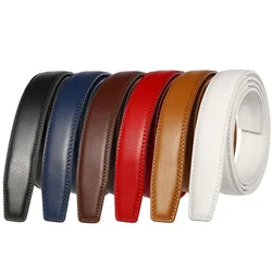 CEXIKA 3.1cm Men Leather Belt without Buckle  for Automatic Buckle High Quality Cow Genuine Leather Belt No Buckle Man Blet Body