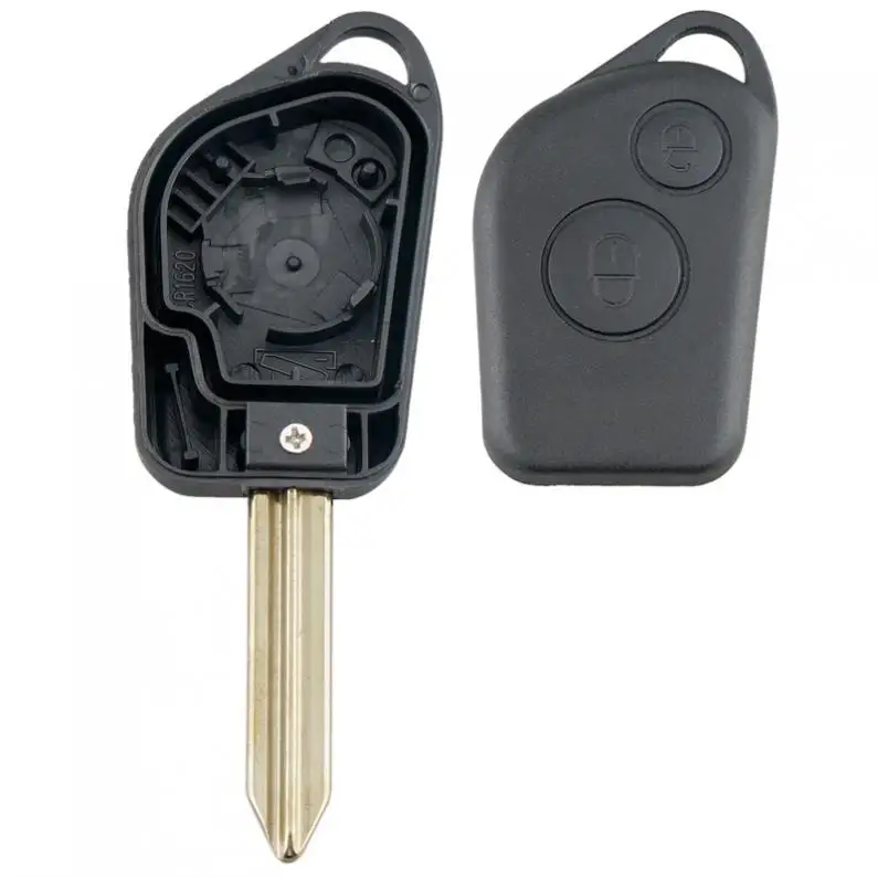 2 Buttons Uncut Blade Car Remote Key Shell Case with 2 Micro Switches Fit for Citroen Picasso / Saxo / Berlino / Xsara