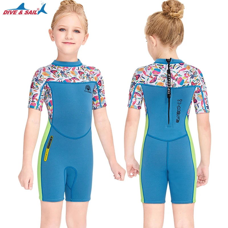 Combinaison Néoprène Enfant ZCCO 2,5mm - Maillot Thermique Manches Longues Garçon Fille