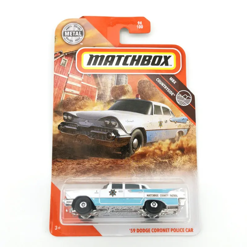 2020 Matchbox Car 1:64 Sports car 59 DODGE CORONET POLICE CAR Metal Material Body Race Car Collection Alloy Car Gift