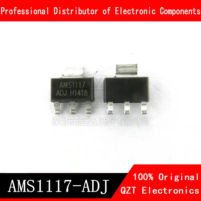 

10pcs AMS1117-ADJ SOT-223 AMS1117 SOT223 AMS1117-ADJ VOLTAGE REGULATOR SMD