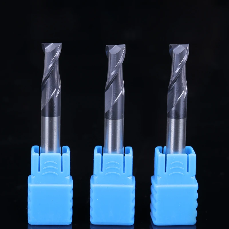 ZGT utensili di fresatura CNC Fresa HRC50 2 flauto metallo taglierina lega carburo di tungsteno acciaio Fresa Fresa 3mm 4mm 6mm 8mm 10mm