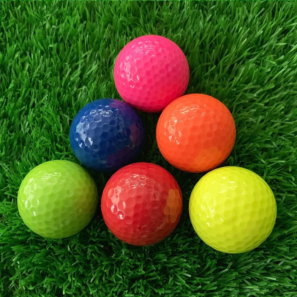 6 pçs mini colorido Driving Range prática bolas de golfe em massa ao ar livre