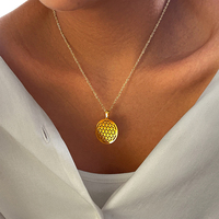 Stainless Steel Necklaces Hollow Triangle Stitching Pendants Chain Choker Jewellery Fashion Necklace For Women Jewelry Gifts