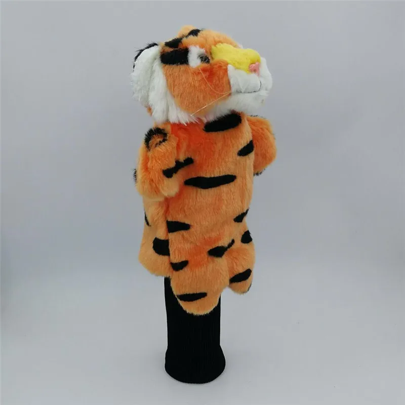 3 Colors Mini Tiger Golf Head Cover Fairway Woods Hybrid Animal Golf Clubs Headcover No For Driver Mascot Novelty Cute Gift