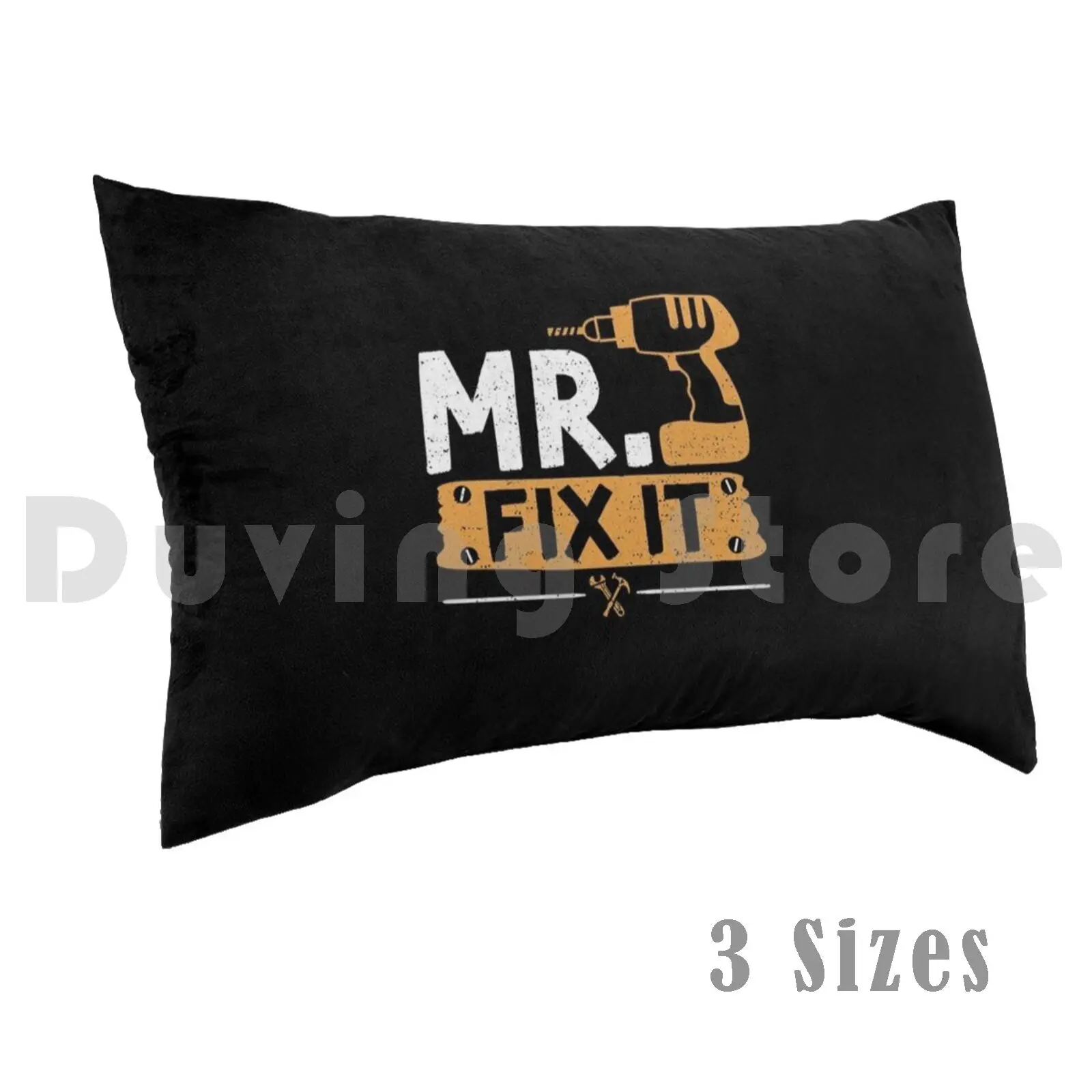 Mr Fix It-Handyman Pillow Case Printed 50x75 Handyman Funny Tools Builder Carpenter Dad Repairman Man