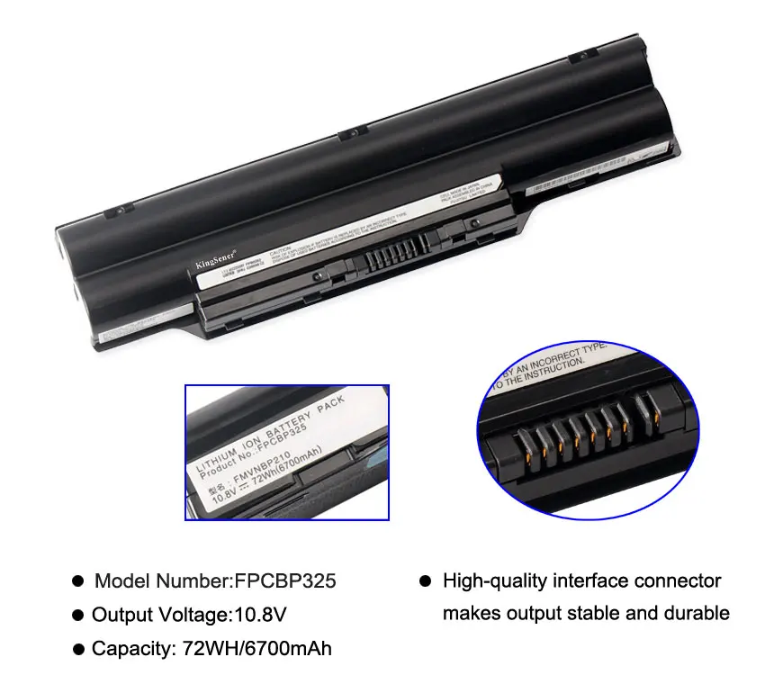 Imagem -02 - Bateria para Fujitsu Kingsener 10.8v 6700m Fpcbp325 Fmvnbp210 Fmvnbp198 Sh560 Sh761 Sh760 Sh771 Sh772 Sh572 P702 P770 Cp55615002