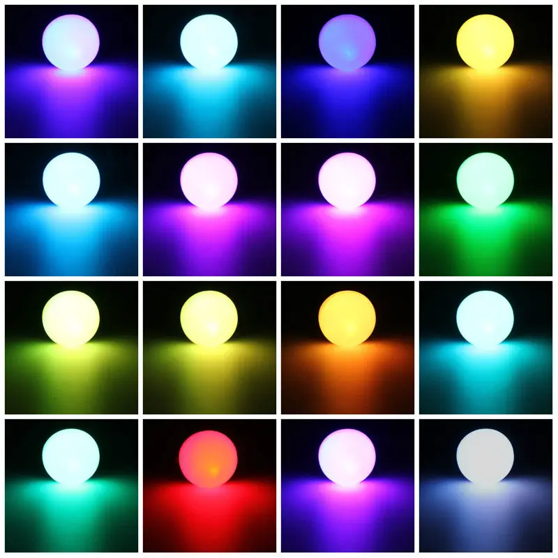 RGB LED Light Bulb E27 B22 3W 16 Colors Changing Magic Lamp Spotlight Bulb IR Remote Control Holiday Lighting Decor 85-265V