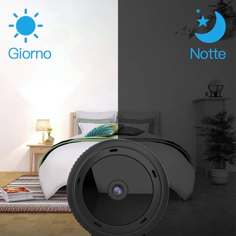 การตรวจจับ + Hot Spot Smart Security Mini Wirelessกล้อง1080P Night Vision + IR Motion