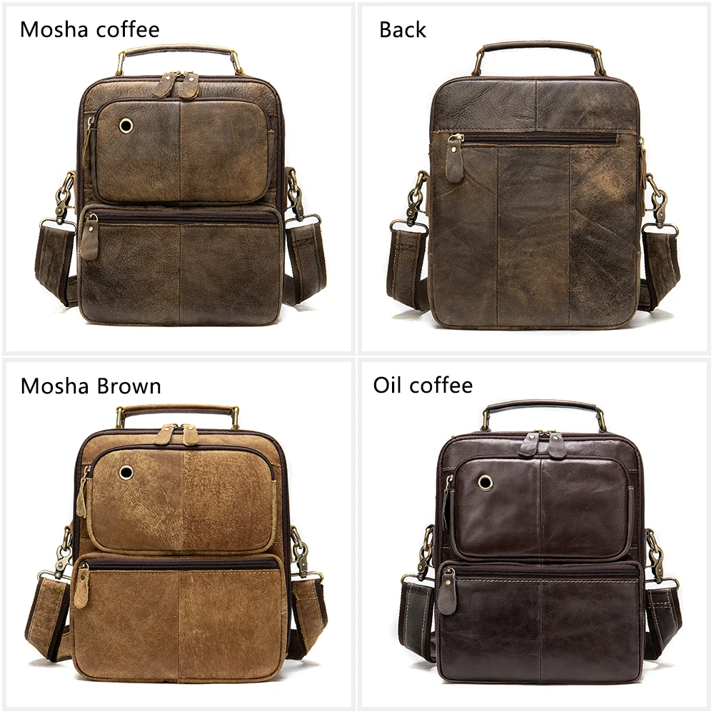 Imagem -02 - Mva Mensageiro Bolsa Masculina de Couro Genuíno Crossbody Bolsas para Homem Vintage Bolsas de Couro Homem Alça-superior Bolsas de Ombro 8951