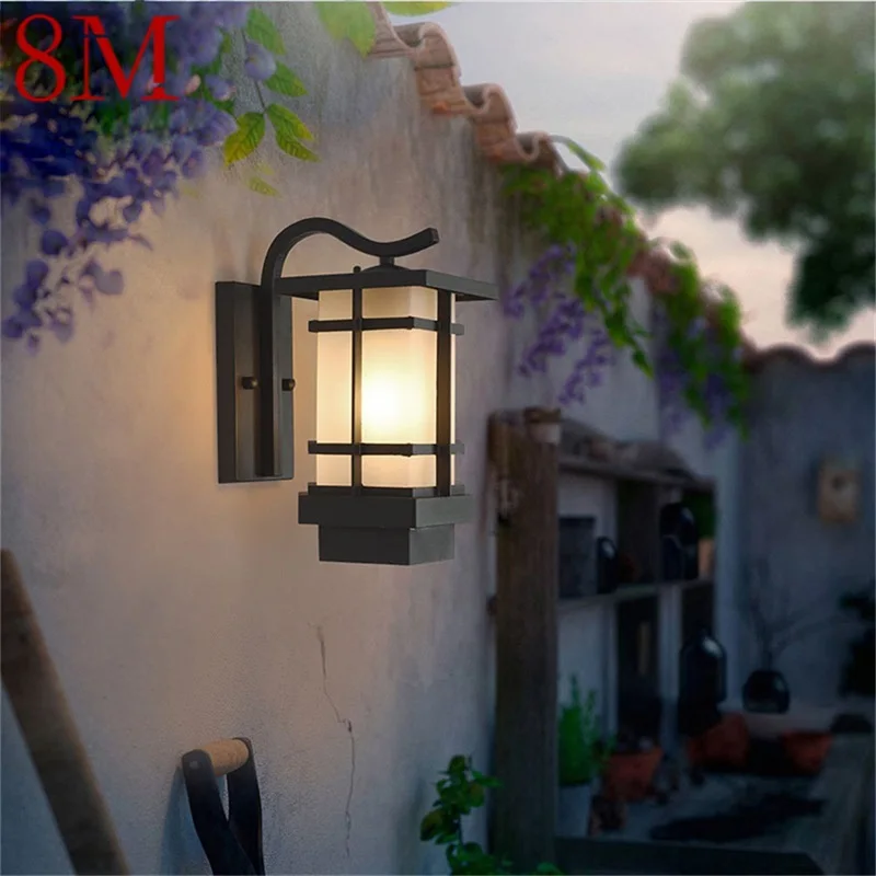 

8M Outdoor Wall Light Sconces Classical LED Lamp Waterproof IP65 Home Decorative For Porch