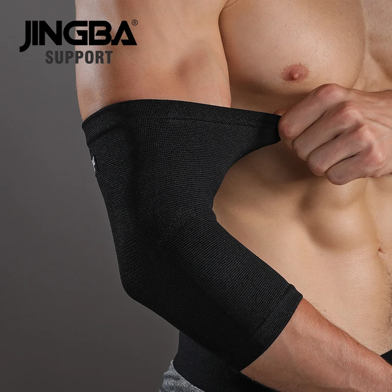 JINGBA SUPPORT 1PCS Nylon Compression sleeve Basketball Elbow support protector Volleyball factory wholesale Dropshipping