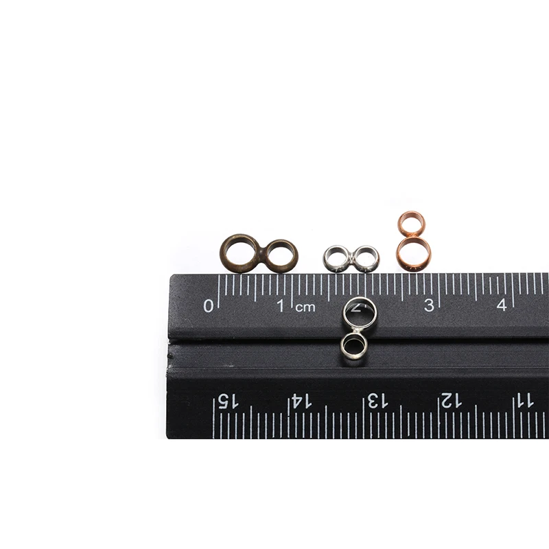 30 pcs brass double hole connectors for bracelet earrings end clasp jewelry findings silver bronze accessories image 4