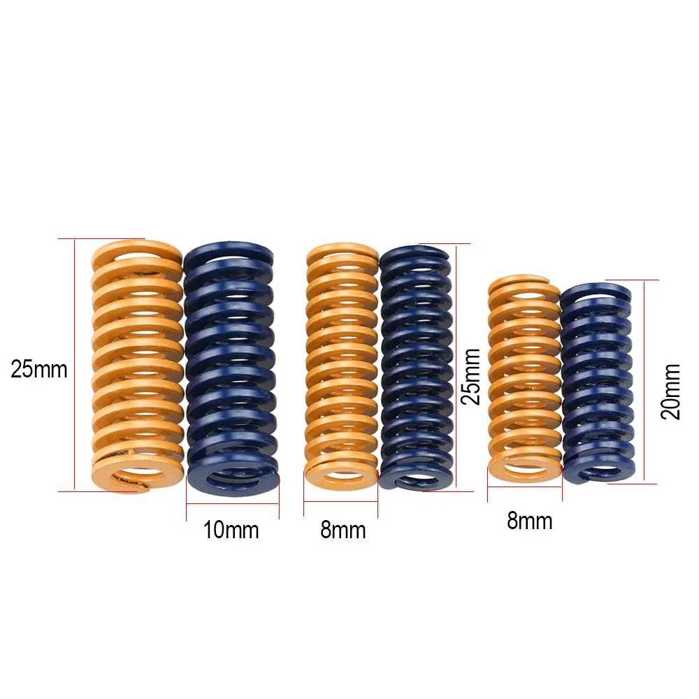 3D Printer Parts Spring For hotbed CR-10 Heated bed MK3 Imported Length 20/ 25mm OD 8 /10mm For 3D Printer