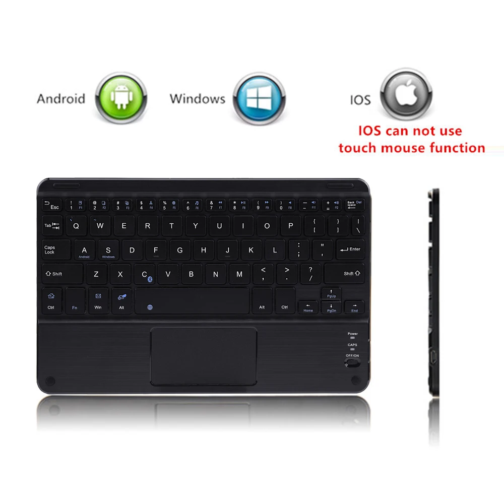 Imagem -03 - Teclado sem Fio Bluetooth com Touchpad Universal Portátil Mini Android Tablet pc Laptop