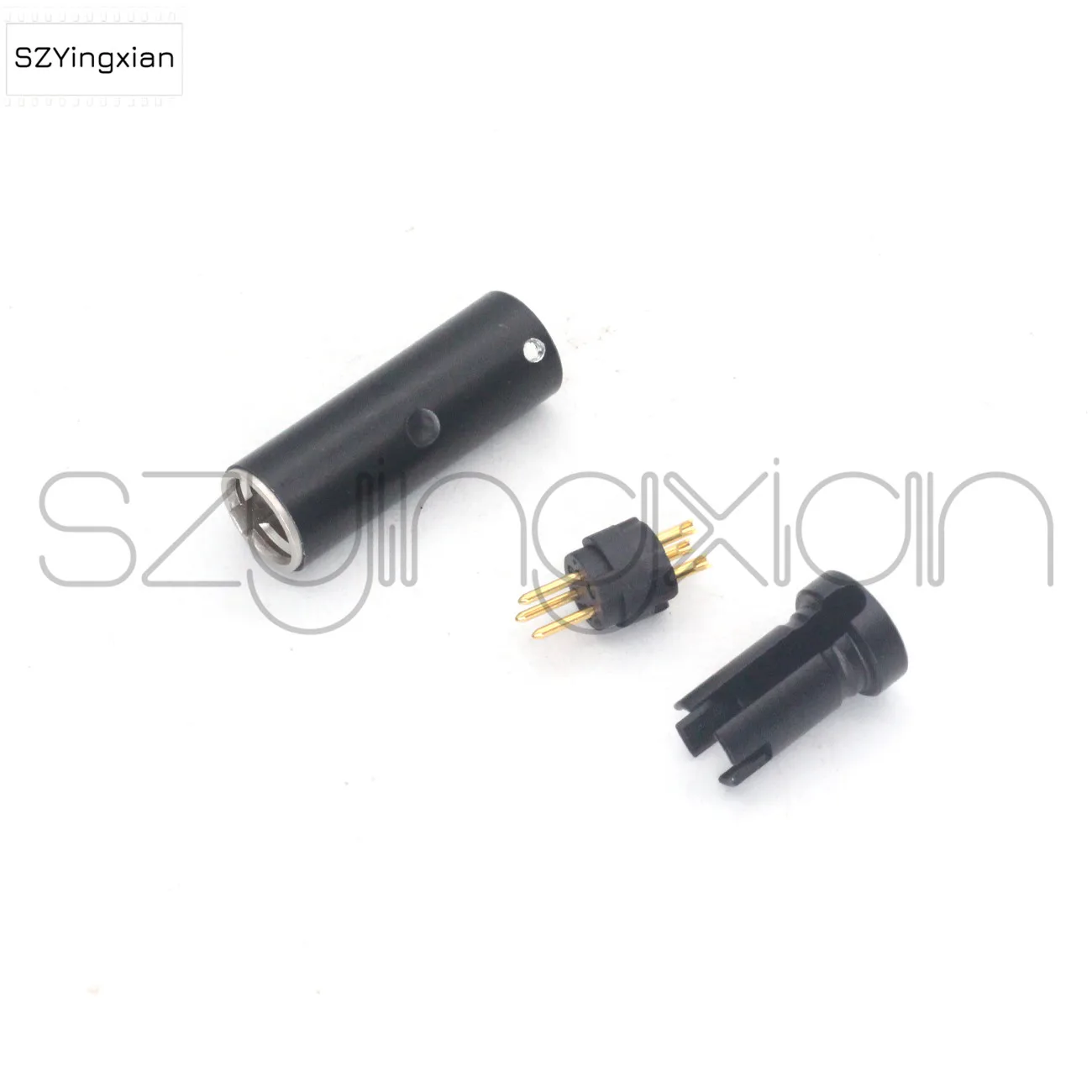 Mini XLR 3-Pin Female And TA3M MINI XLR 3-Pin Audio Plug Low-Key XLR Plug Color Red, Blue, Green, Black