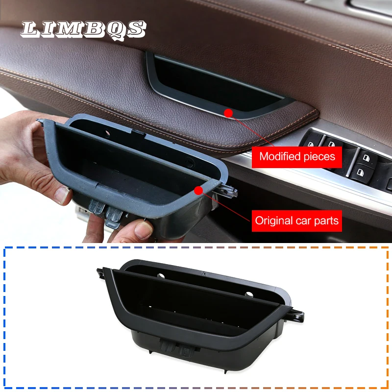 Car handrail storage box for bmw f25 f26 X3 X4 series armrest box high quality ABS interior front side door accessories