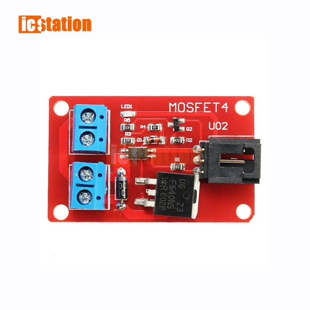 Module de commutation mosfet, 1 canal, 1 route, IRF540, pilote mos, bouton mosfet pour arduino