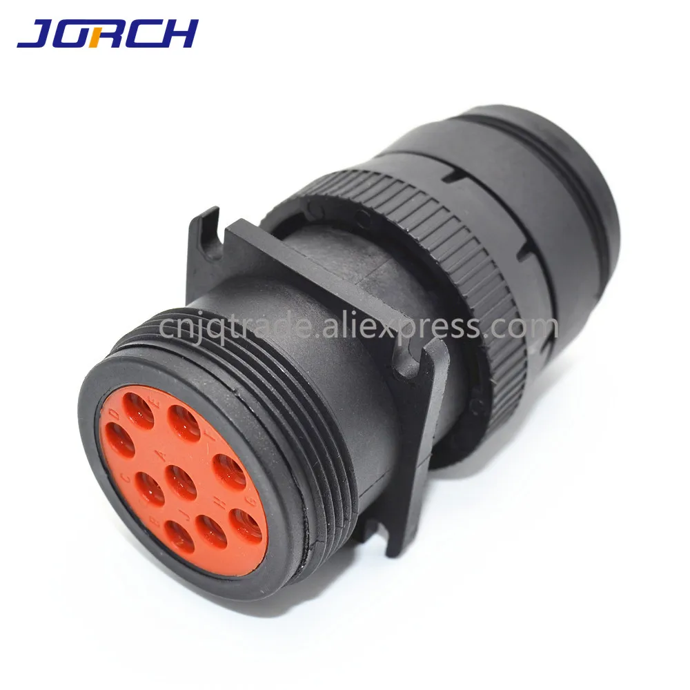 1set 9 pin  HD16-9-1939S HD10-9-1939P Deutsch  black  circular Aviation female male connector   for Track J1939