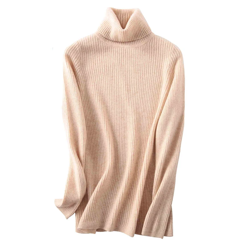 100% Merino Wool Turtleneck Women Sweater Autumn Winter Warm Soft Jumper Women 2022 Knitted Pullover Femme Cashmere Sweater Knit