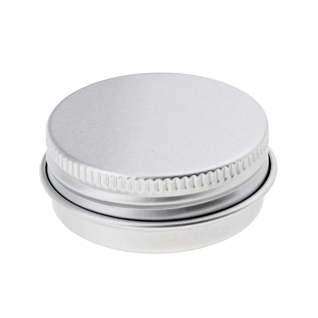 10 Packs 15ml/15g Aluminum Round Tin Jars Cosmetic Empty Screw Lid Cream Containers Lip Balm Cans Flat Top