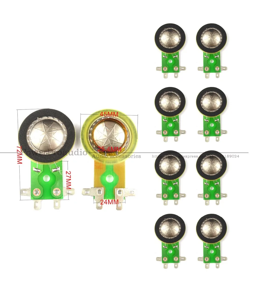 10pcs 25.5 mm Titanium Membrane TREBLE film coil Speaker voice coil