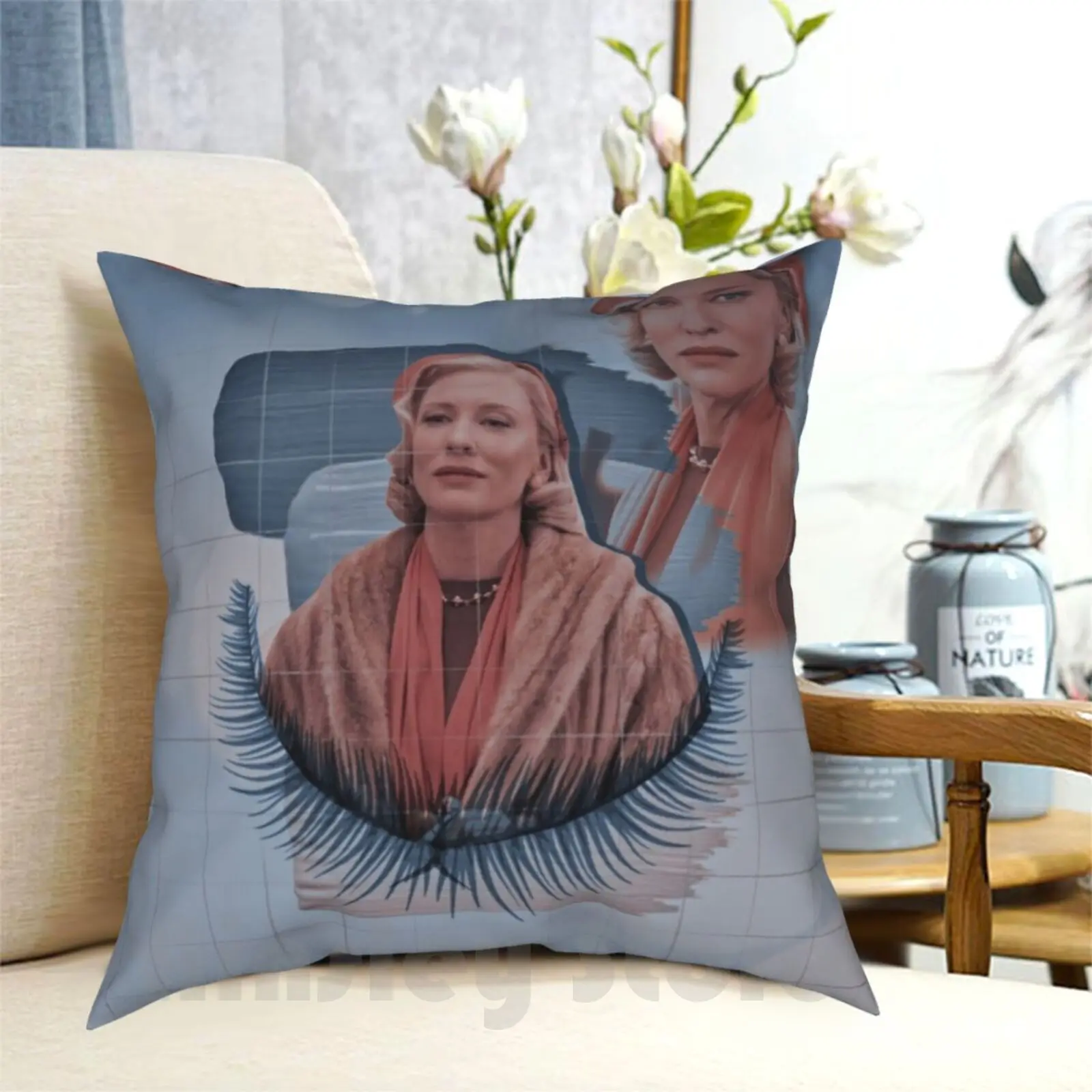 Carol Aird-Carol Pillow Case Printed Home Soft DIY Pillow cover Carol Cate Blanchett Cate Blanchett Carol Aird Movies Queer