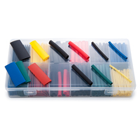 AXSPEED 280PCS Box 12 Sizes PE Tube Cable Sleeve Kit 2:1 Wrap Wire Cable Insulated Polyolefin Heat Shrink Tubing for RC Car Part