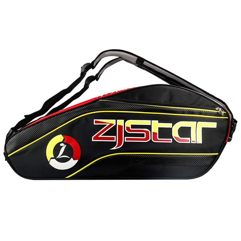 

Women Men Fashion Tennis Bag Portable ZISTAR Badminton Racket Backpack Large Capacity 1-3 Pack Tennis Squash Sports Storage Bags