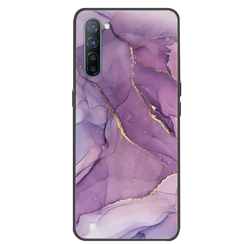 For OPPO Reno 3A Case marble Printed Soft Silicone Phone Cover For