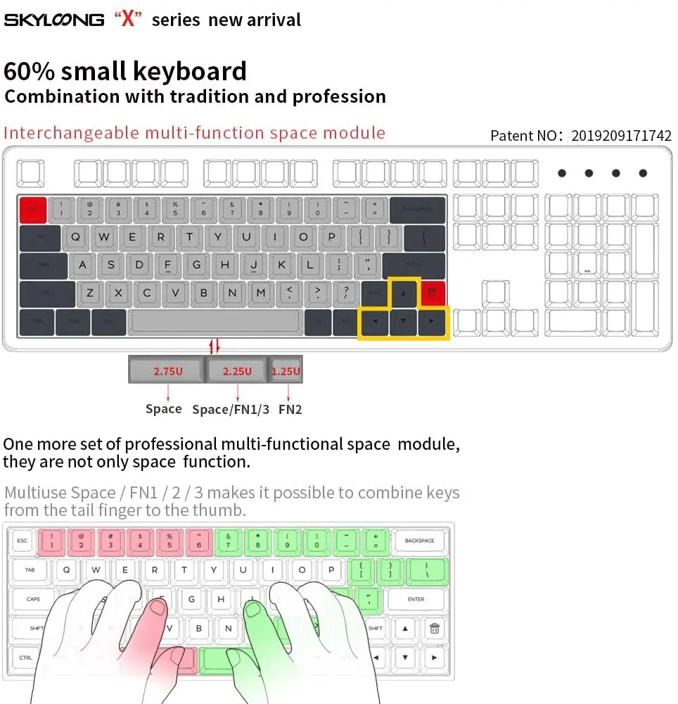 Kit de clavier mécanique GK64XS, Bluetooth, personnalisable rvb, double Mode, remplaçable à chaud, Compatible avec Cherry MX Gateron Kailh