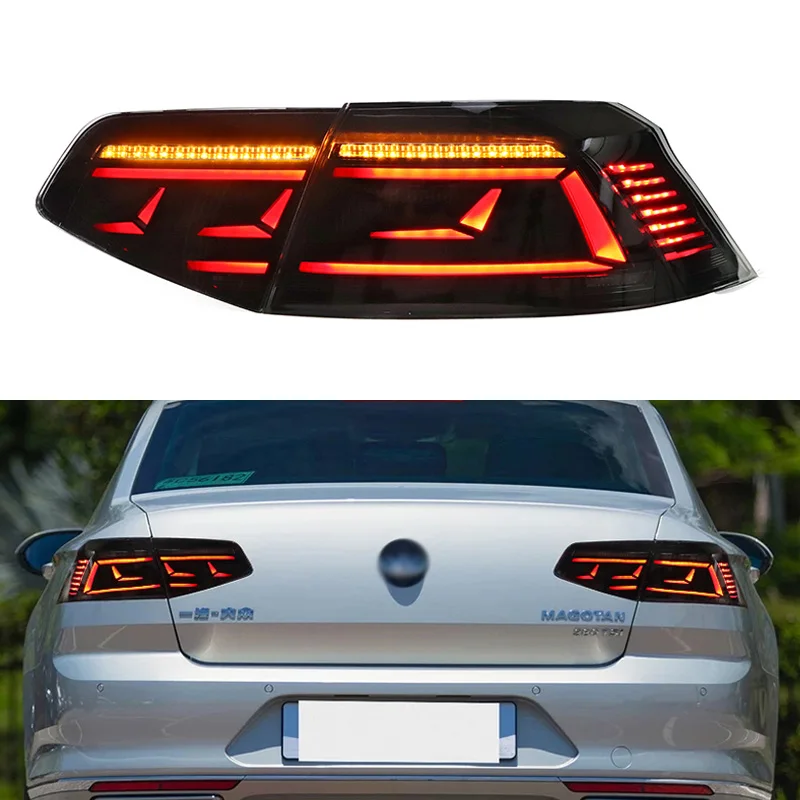 LED Car Taillight Tail Lamp Brake Reversing Reverse Rear Fog Light For Volkswagen Passat B8 2017 2018 2019 Dynamic Turn Signal