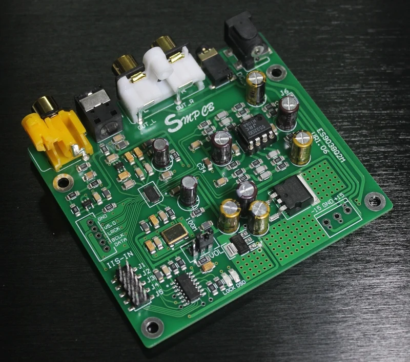 

ES9038 Q2M DAC DSD Decoder Board Supports IIS DSD 384KHz Coaxial Fiber DOP