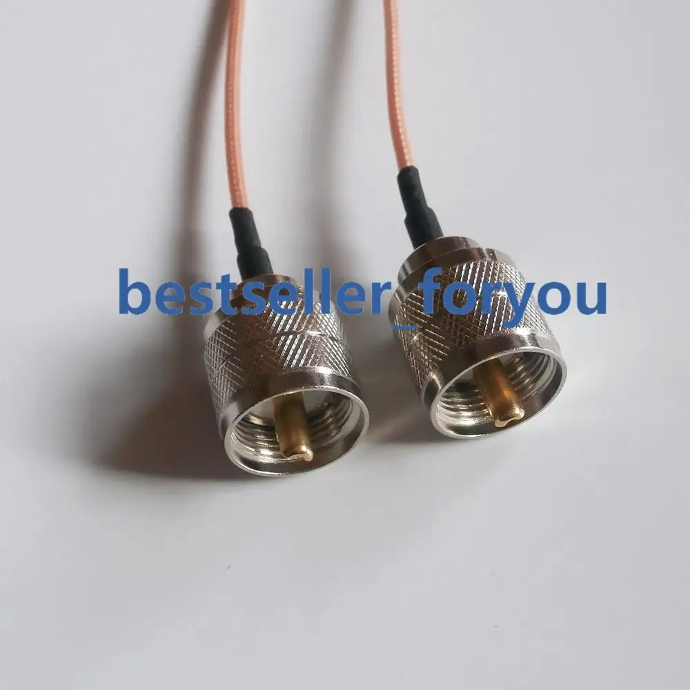 UHF Male PL259 To UHF Male Pigtail Cable RG316 30cm 12" For Wireless Router
