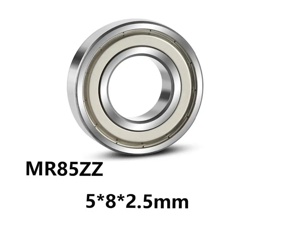 10Pcs/batch Mr85Zzdeep Groove Ball Miniature Bearing Mr85-Zz/ 5*8*2.5Mm High Quality Bearing Steel bearings  abt