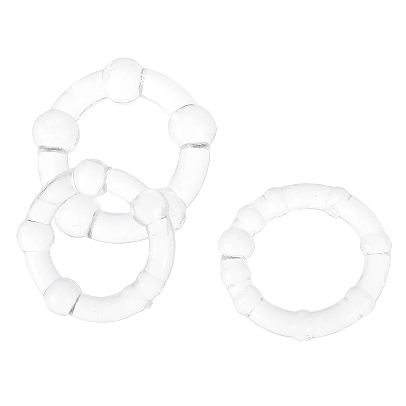 3 Pcs/Pack Male Flexible Stay Donuts Cock Rings Silicone Time Delay Ring Cock Rings Adult Products Samox