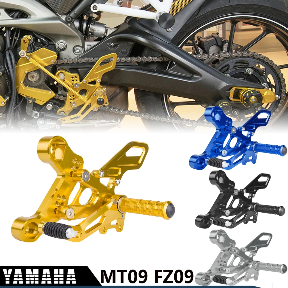 

Adjustable MT09 FZ09 For MT-09 FZ-09 CNC Rearsets Foot Peg Footrest Footpeg For 2014-2016 Yamaha MT FZ 09 For MT-09 2015