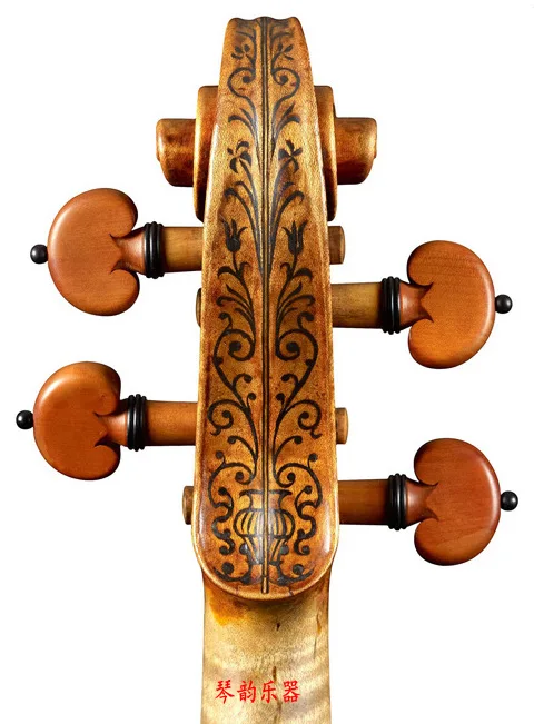 Copy Antonio Stradivari 1716 violin Shell inlay handwork violin 4/4 100% Retro matte Top Oil Varnish Professional voice violin