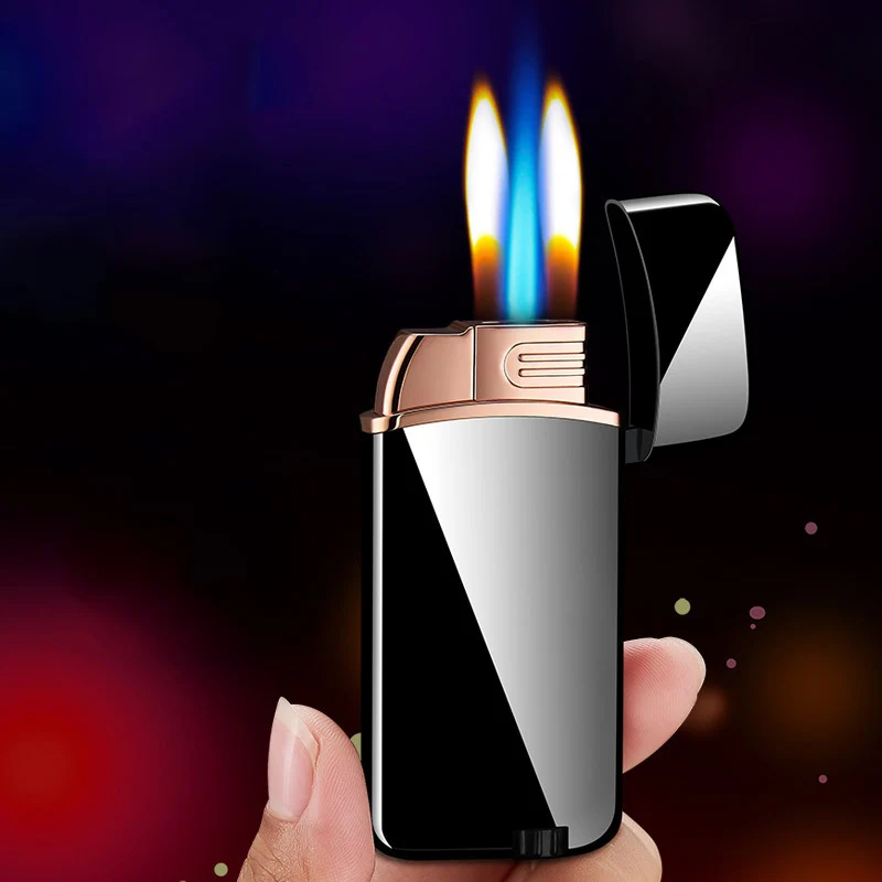 

Magic Flame Gas Lighters Butane Torch Turbo Lighter Unusual Lighters Metal 1300C Jet Gadgets for Men Smoking Accessories