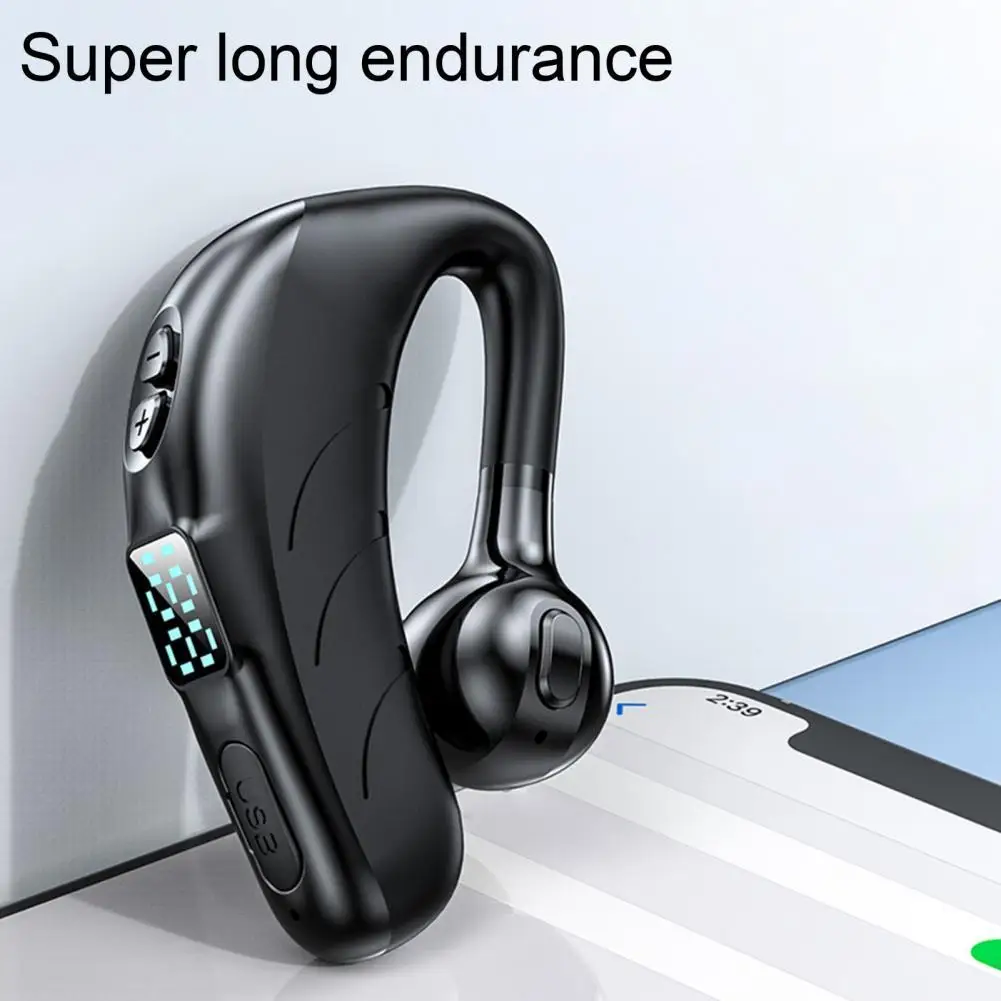 P13 Bluetooth 5,0 наушники гарнитура с микрофоном светодиодный цифровой дисплей ушной крючок беспроводные наушники для вождения телефона