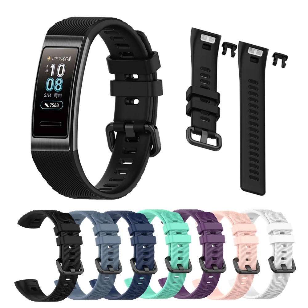 

Ремешок силиконовый для Huawei Band 4 Pro 3 Pro, сменный спортивный браслет для наручных часов Huawei 4 Pro, аксессуары для часов