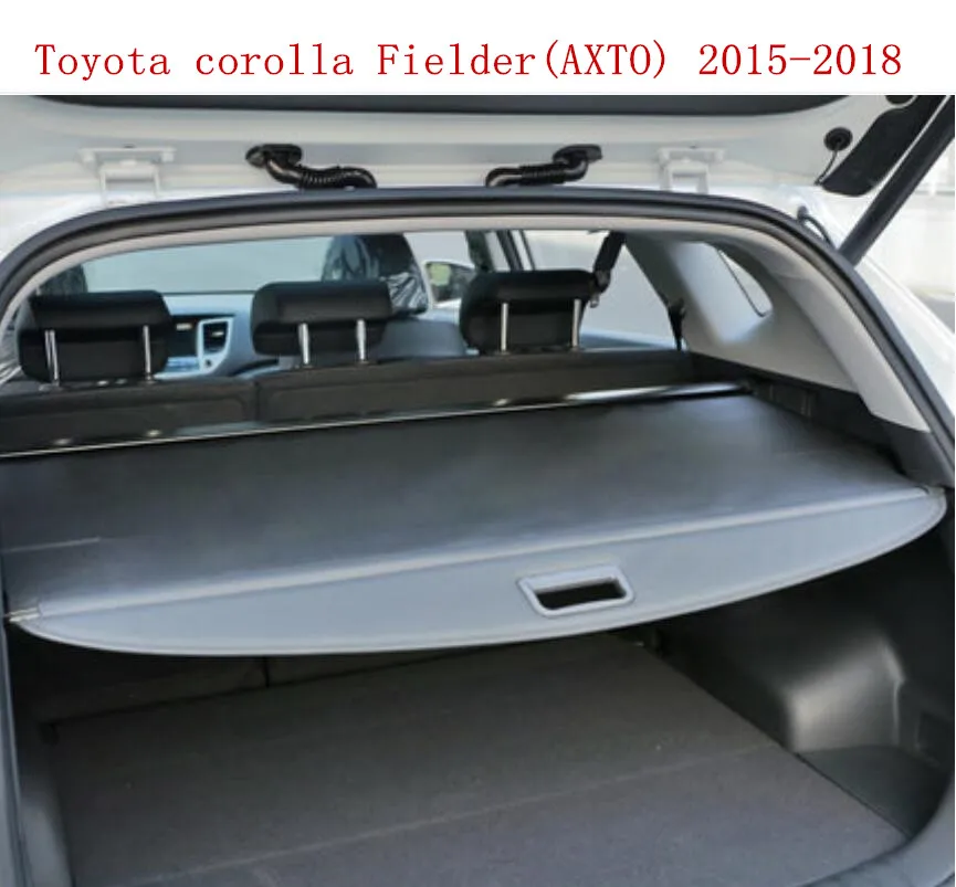 Car Rear Trunk Security Shield Screen shade Cargo Cover Fits For Toyota corolla Fielder(AXTO) 2015 2016 2017 2018