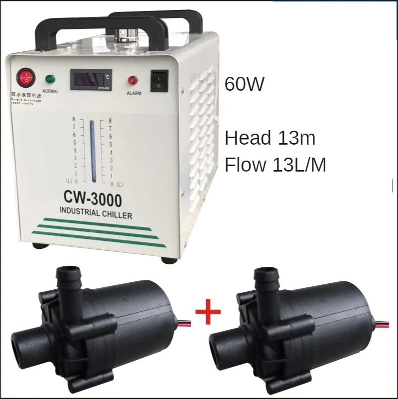 Refrigeratore industriale del dispositivo di raffreddamento di acqua della termolisi di 220V CW-3000 per le macchine per incidere 60W dell'incisore del Laser di CNC