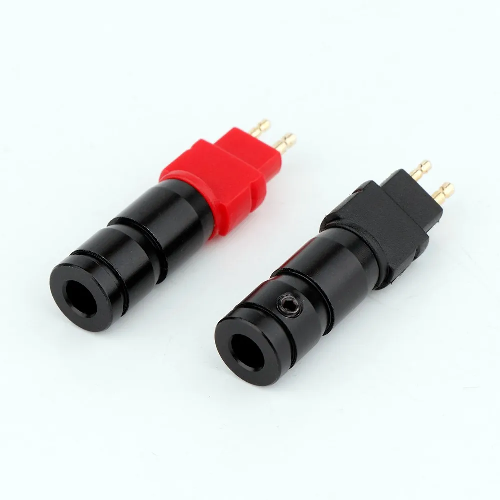 Preffair 2 Pair 골드 도금 이어폰 핀 o 잭 케이블 와이어 커넥터 금속 플러그 HD650 HD600 HD580 HD25 HiFi 헤드셋