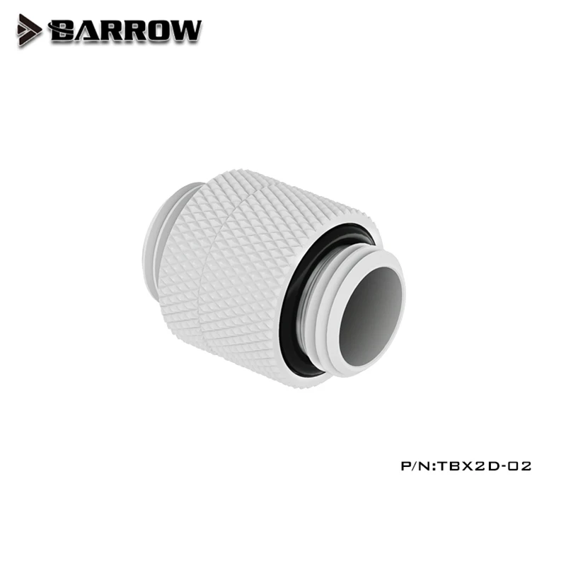 Barrow TBX2D-02 Male to Male Rotary Fitting G1/4'' Black Silver White Gold Connection Adapter