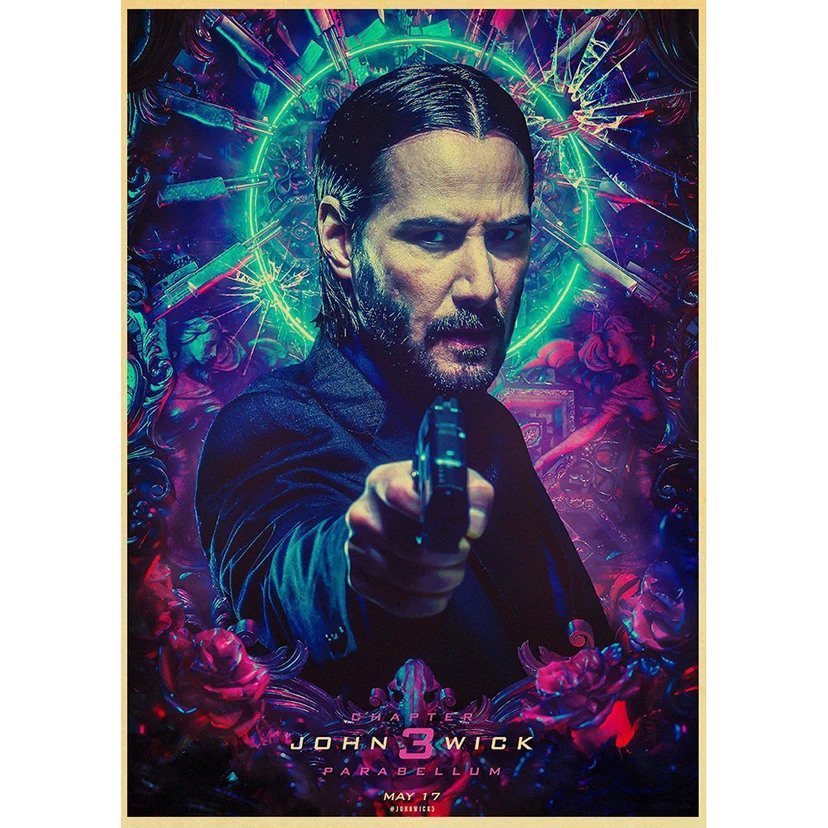 Newly Movie John Wick,5D DIY Full Square Drill Diamond Painting Daimond Mosaic Diamant Embroidery Wedding Room Decoration WG1771