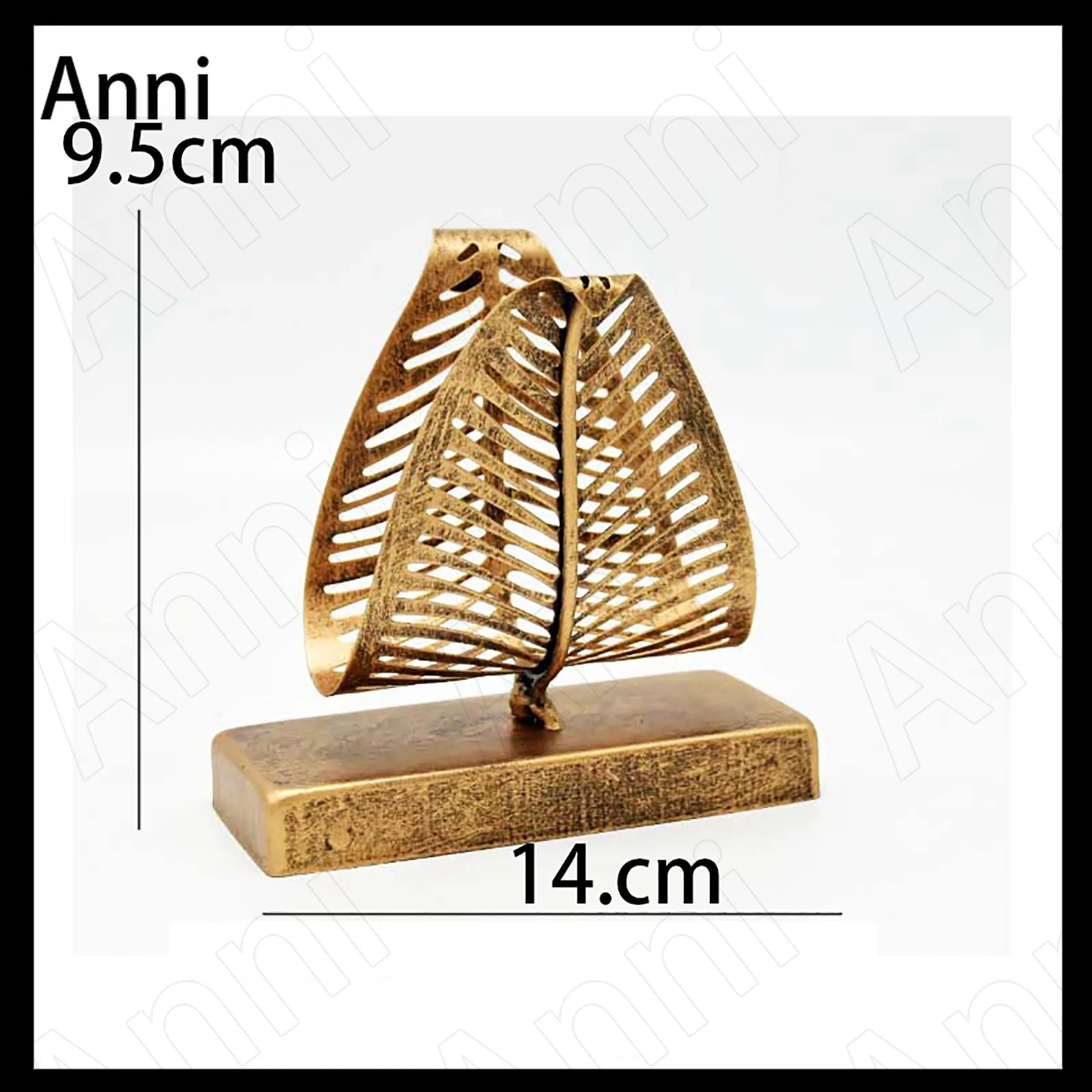 Creative Golden Leaf Tissue Holder American Pastoral Wrought Iron Simplicity Napkin Holder Restaurant Paper Towel Box Ornaments